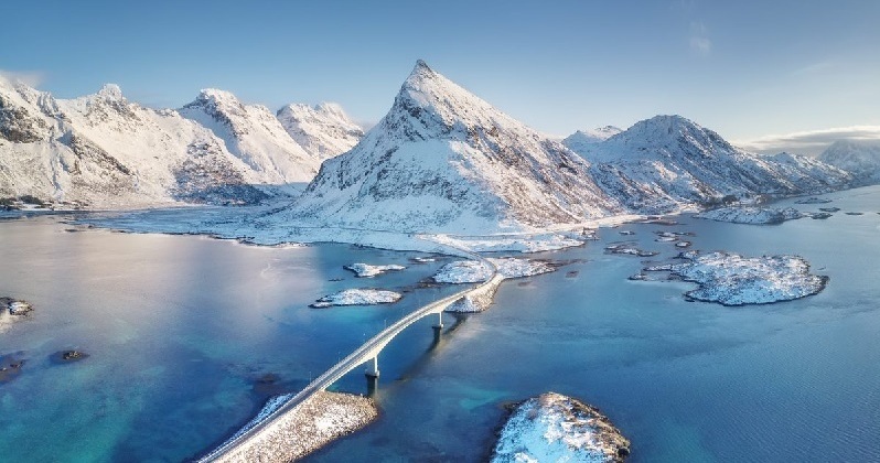 Nydelig utsikt i Lofoten