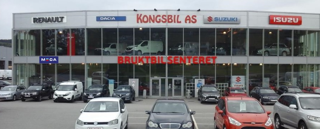 Fasadebilde Kongsbil AS, ditt MECA bilverksted på Kongsvinger