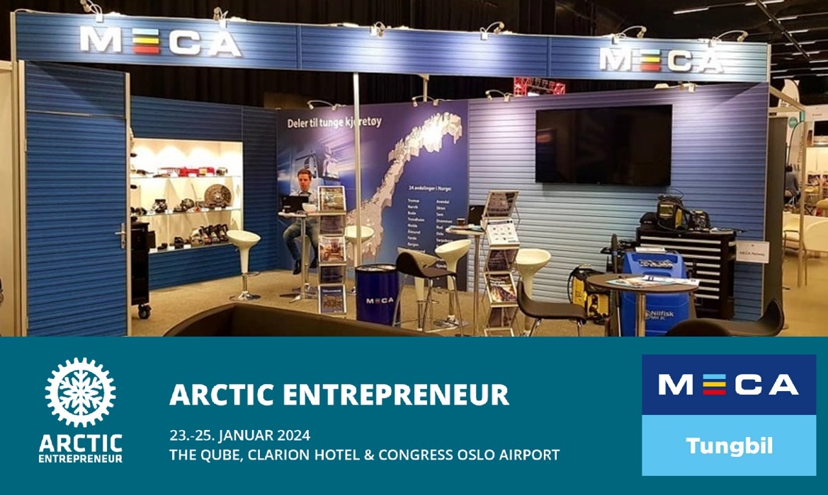 MECA Tungbilmesse stand