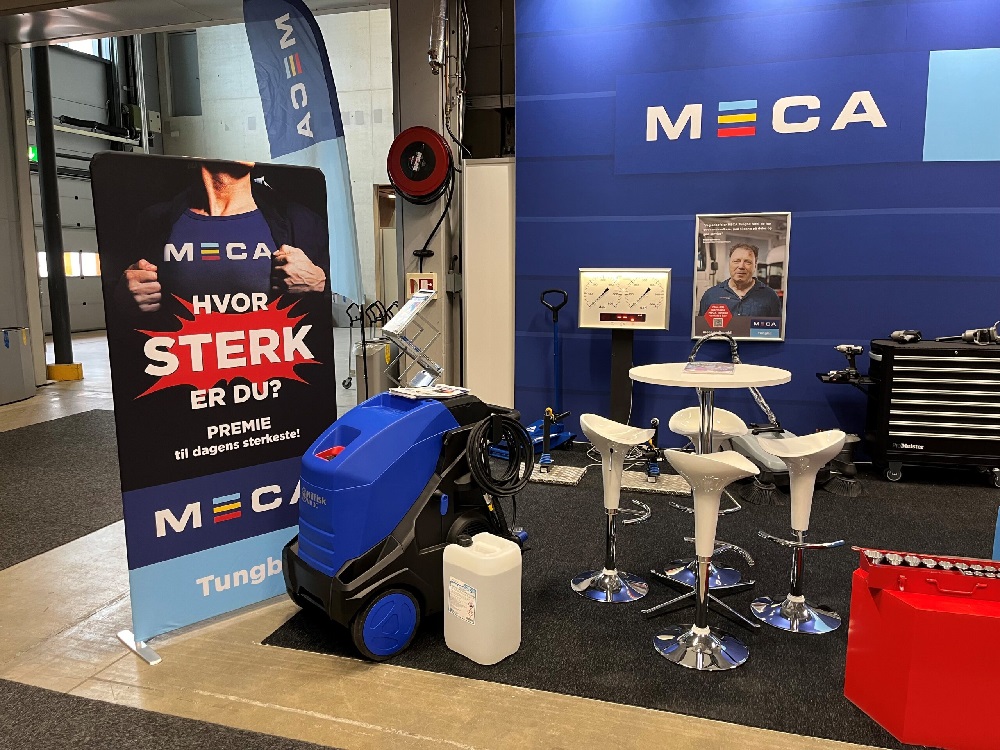 MECA Tungbil stand på Vei og anlegg messen 2024
