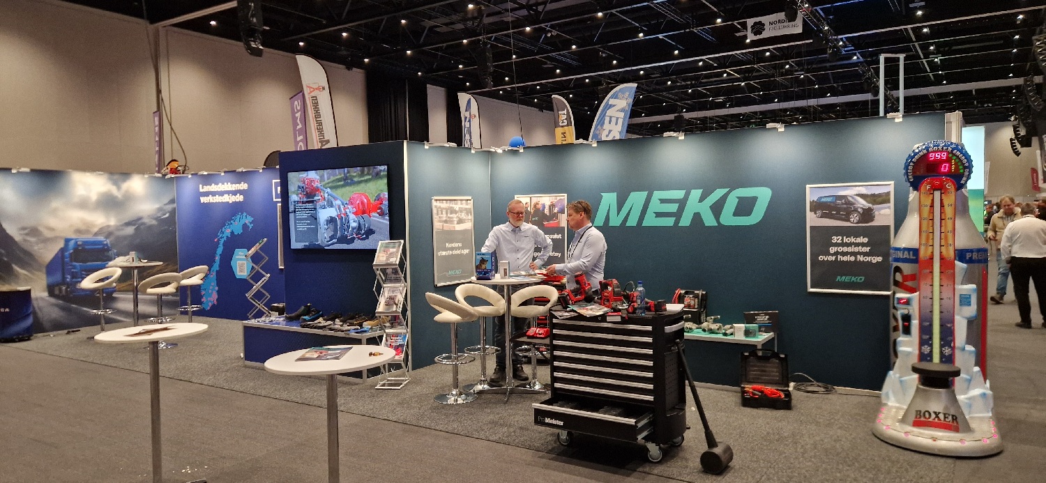 MEAC og MEKO stand i en messehall
